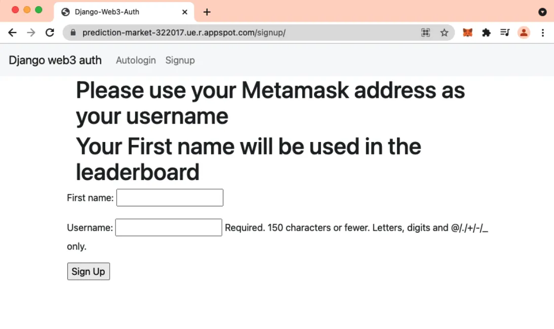 signup
